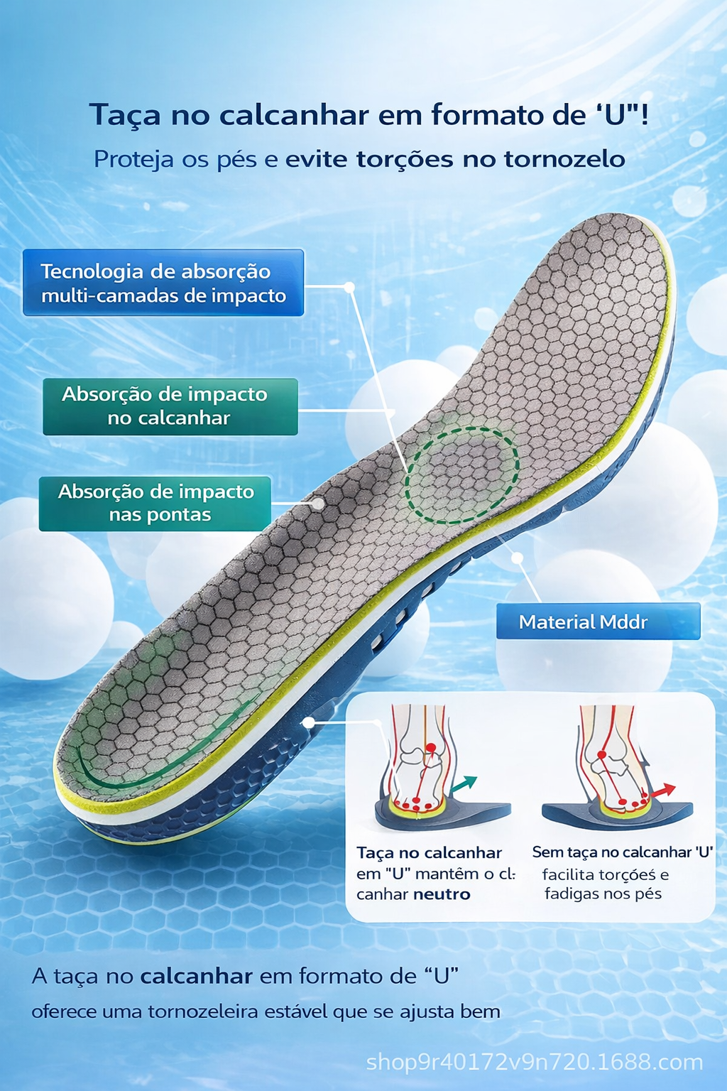Palmilha ortopédica OrthoBalance™